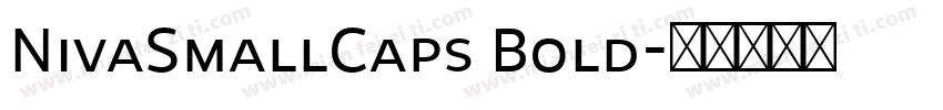 NivaSmallCaps Bold字体转换